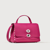 BORSA POSTINA® SMALL IN PELLE MARTELLATA PINK MASSAROSA - Borse a Spalla | Zanellato