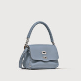 BORSA POSTINA® BABY IN PELLE LISCIA BLUE GRAN LAGUNA - Borse in Pelle Liscia | Zanellato