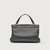 BORSA POSTINA® SMALL IN PELLE LISCIA BLACK NERO - Black nero | Zanellato