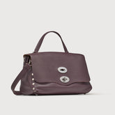 BORSA POSTINA® SMALL IN PELLE LISCIA BROWN SANZENO - Borse a Tracolla | Zanellato