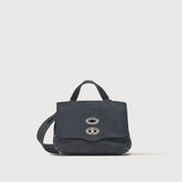 BORSA POSTINA® BABY IN PELLE NABUK BLUE NOTTE - Borse in Pelle Nabuk | Zanellato