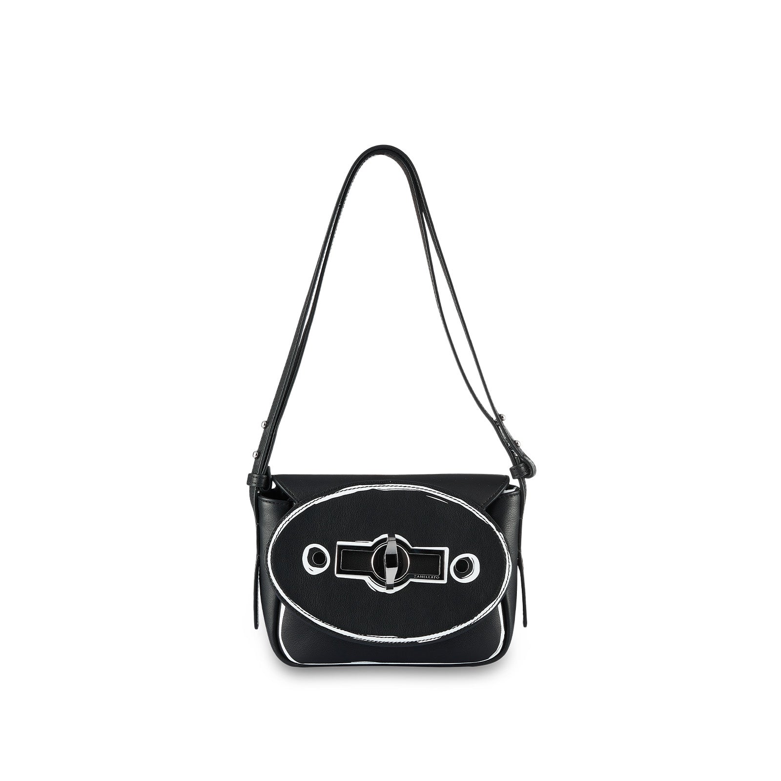 Zanellato BORSA TINA SMALL IN PELLE LISCIA BLACK NERO | Zanellato