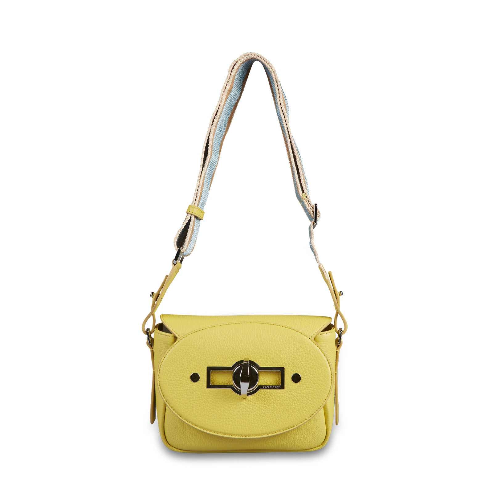 Zanellato BORSA TINA SMALL IN PELLE MARTELLATA GIALLO TUSCAN | Zanellato