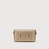 BORSA POCHETTE LETTERA SMALL IN PELLE MARTELLATA GREY CRETA - grey creta | Zanellato