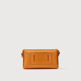 BORSA POCHETTE LETTERA SMALL IN PELLE MARTELLATA ORANGE SPUMA - orange spuma | Zanellato