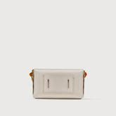 SMALL LETTER CLUTCH BAG IN HAMMERED LEATHER WHITE BIANCHETTO | Zanellato