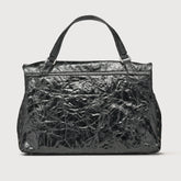 BORSA POSTINA® MEDIUM IN PELLE SPAZZOLATA BLACK NERO - Black nero | Zanellato