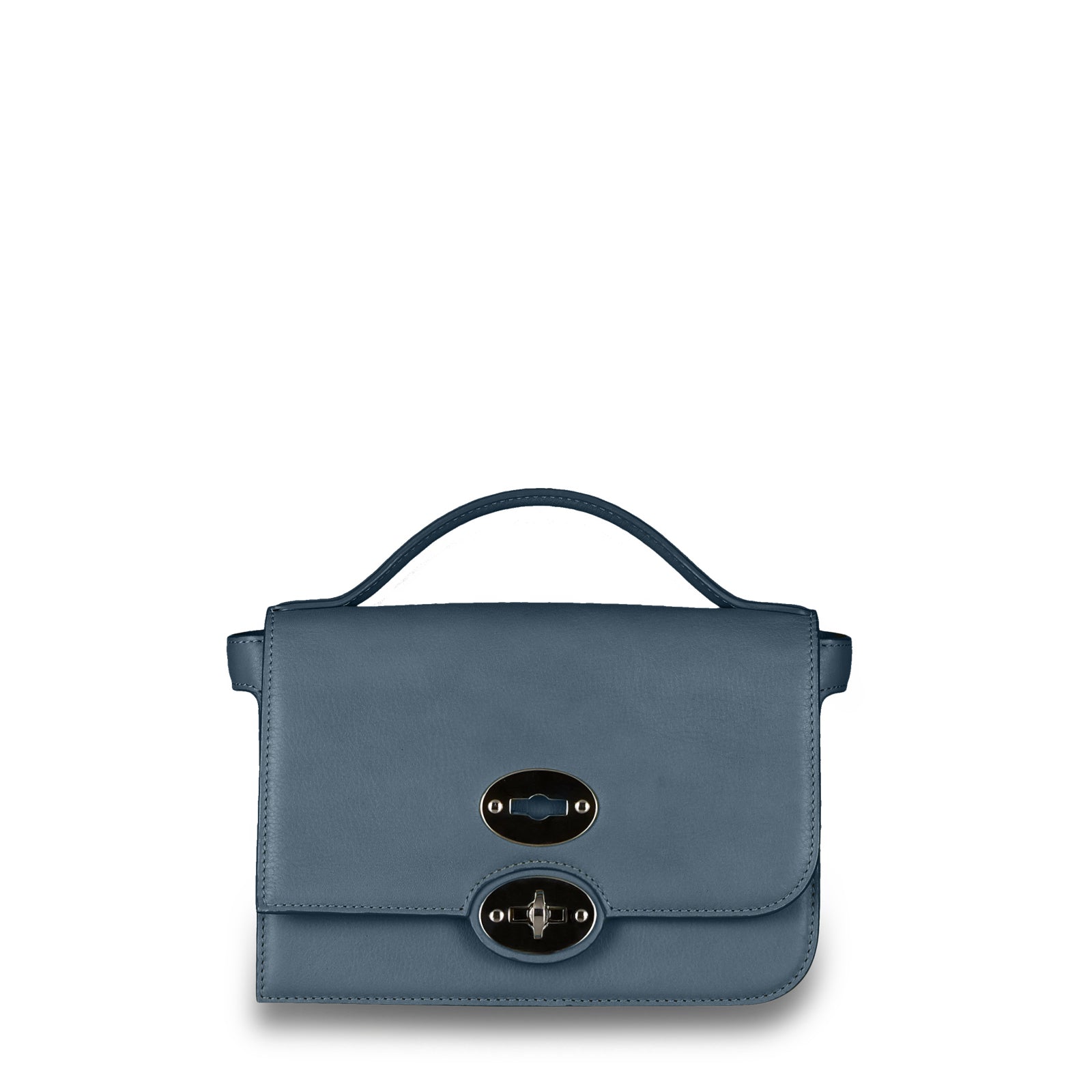 Zanellato BORSA ELLA UNICA IN PELLE LISCIA BLUE ATMOSFERA | Zanellato