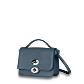 BORSA ELLA UNICA IN PELLE LISCIA BLUE ATMOSFERA - Black Friday Zanellato | Zanellato