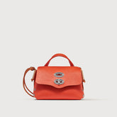 BORSA POSTINA® SUPER BABY IN PELLE MARTELLATA ORANGE CACO - Mini Bag | Zanellato