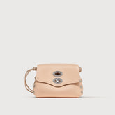 BORSA POSTINA® SUPER BABY IN PELLE MARTELLATA PINK DONNA ELENA - Mini Bag | Zanellato