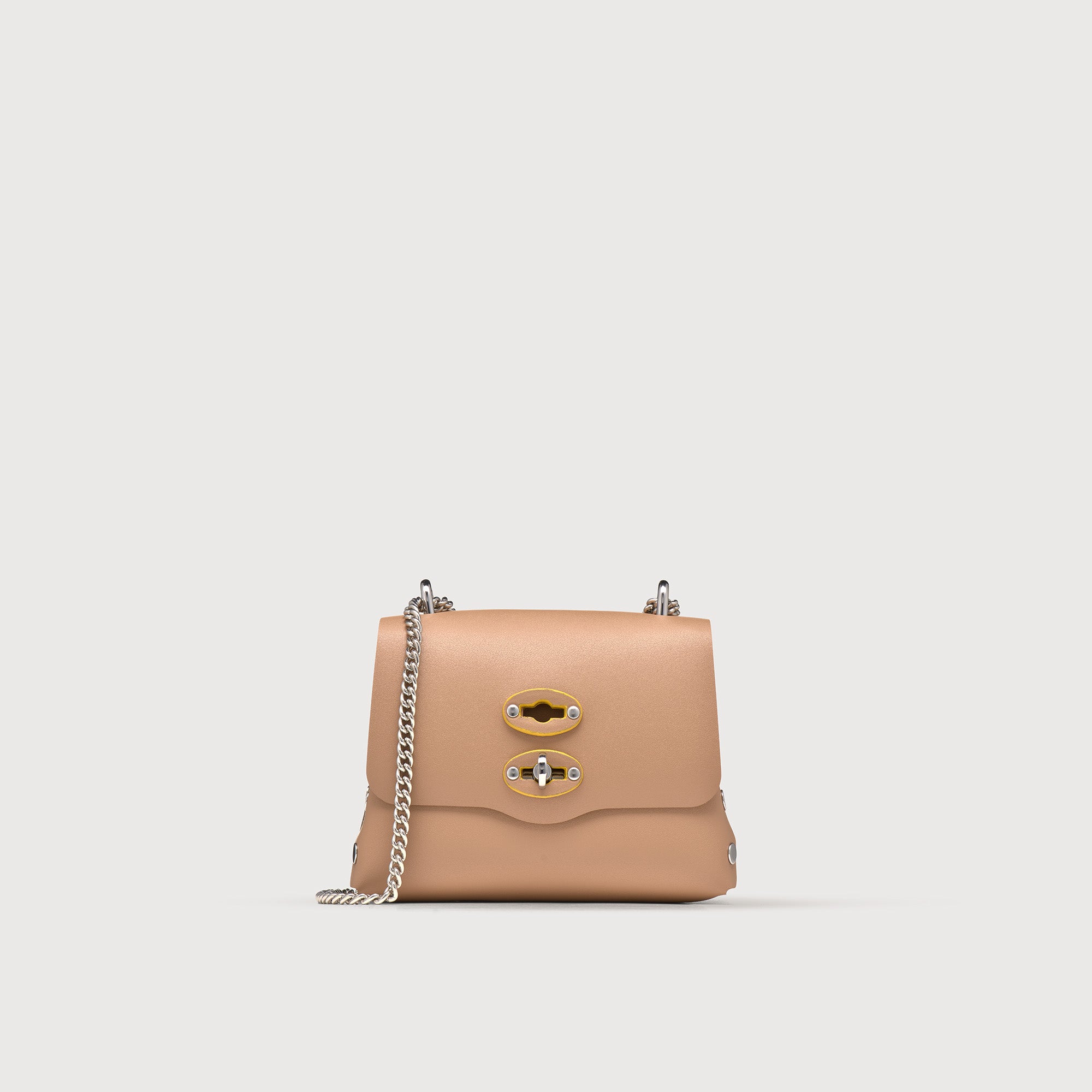 Zanellato BORSA POSTINA® SUPER BABY IN PELLE RIGENERATA BEIGE DEL MUGELLO | Zanellato