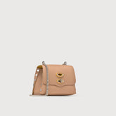 SUPER-BABY POSTINA® MESSENGER BAG IN REGENERATED LEATHER BEIGE DEL MUGELLO - Small bags | Zanellato