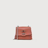 SUPER-BABY POSTINA® MESSENGER BAG IN REGENERATED LEATHER BROWN COCCIO - Small bags | Zanellato