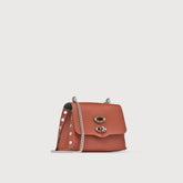 SUPER-BABY POSTINA® MESSENGER BAG IN REGENERATED LEATHER BROWN COCCIO - Small bags | Zanellato