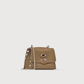 SUPER-BABY POSTINA® MESSENGER BAG IN REGENERATED LEATHER GREEN PANTELLERIA - Small bags | Zanellato