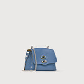 SUPER-BABY POSTINA® MESSENGER BAG IN REGENERATED LEATHER BLUE MING - Small bags | Zanellato