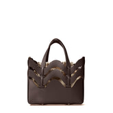 BORSA DUNE SMALL IN PELLE RIGENERATA BROWN WENGHE - brown wenghe | Zanellato