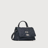 BORSA POSTINA® BABY IN TESSUTO DENIM PADDED BLUE NIMES - Blue nimes | Zanellato