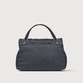 BORSA POSTINA® SMALL IN TESSUTO DENIM PADDED BLUE NIMES - Blue nimes | Zanellato