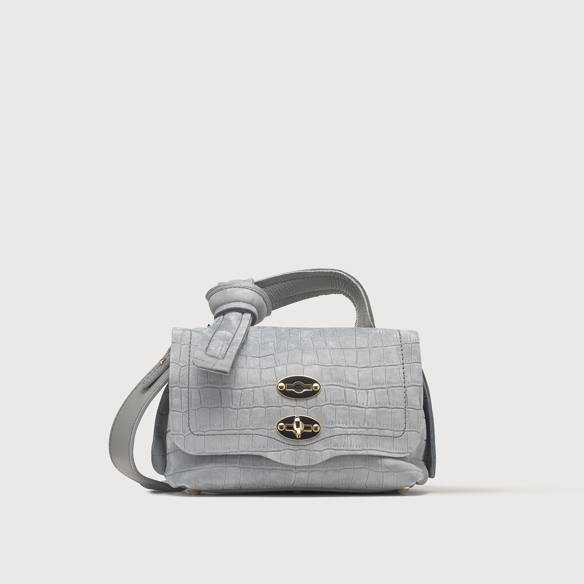 Zanellato BORSA POSTINA® BABY IN PELLE NABUK GREY PIOGGIA | Zanellato