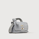 BORSA POSTINA® BABY IN PELLE NABUK GREY PIOGGIA - Borse in Pelle Nabuk | Zanellato