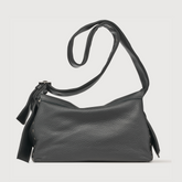 BORSA POSTINA® SMALL IN PELLE MARTELLATA BLACK NERO - black nero | Zanellato