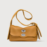 BORSA POSTINA® SMALL IN PELLE MARTELLATA YELLOW GIALLONE - Borse a Tracolla | Zanellato