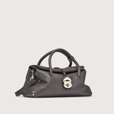 SMALL DOTTA® BAG IN TUMBLED LEATHER BROWN DOLCE AMARO - Fall Winter Bags | Zanellato